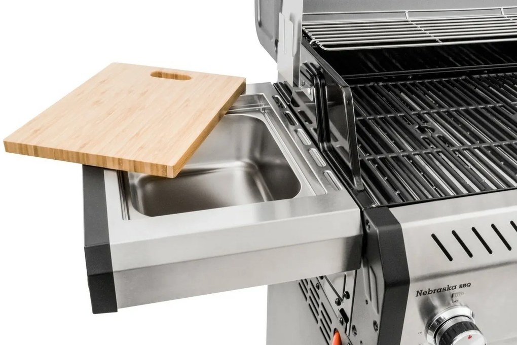 Grill gazowy G21 Nebraska BBQ Premium line, 6 palników + gratis reduktor ciśnienia