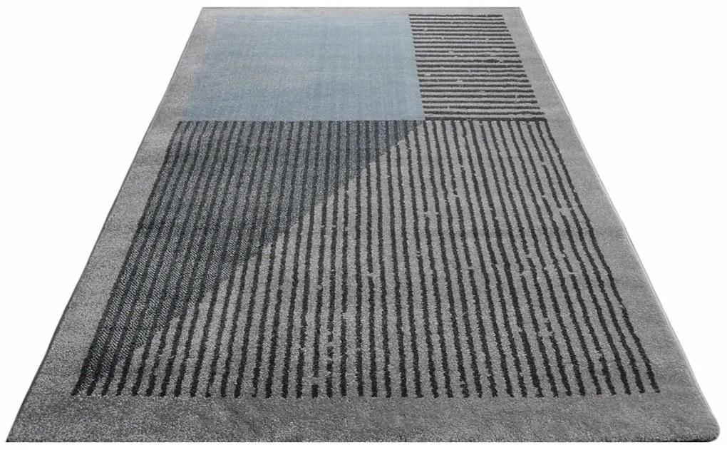 Dywan nowoczesny Lara szaro-niebieski 140 cm x 200 cm