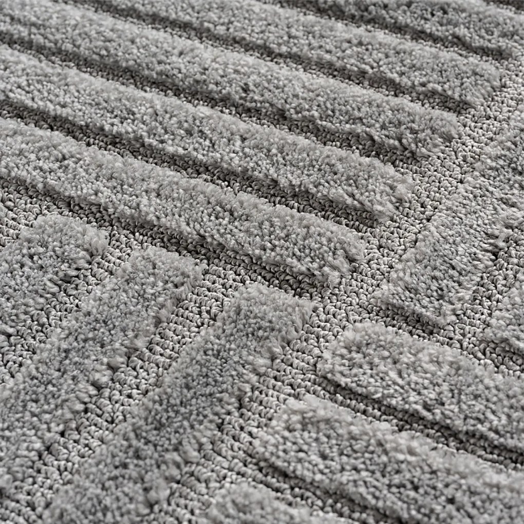 Dywan nowoczesny 3D Art Kwadraty szary 240 cm x 340 cm