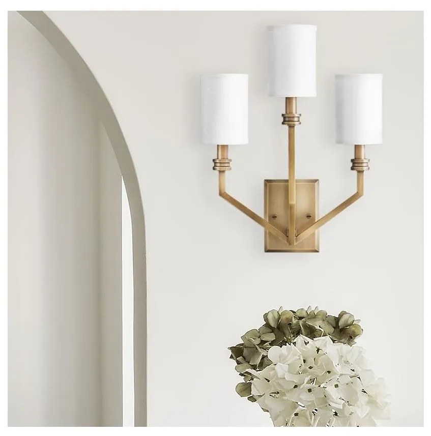 Hinkley HK-MOORE-WB3-HB - Kinkiet MOORE 3xE14/40W/230V złoty