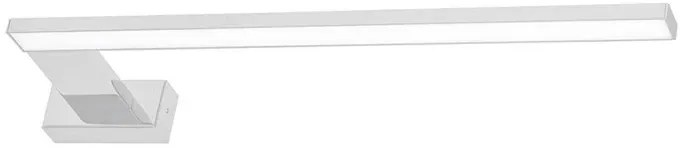 Biały kinkiet łazienkowy lewostronny - N016-Faggi 45x12x4 cm