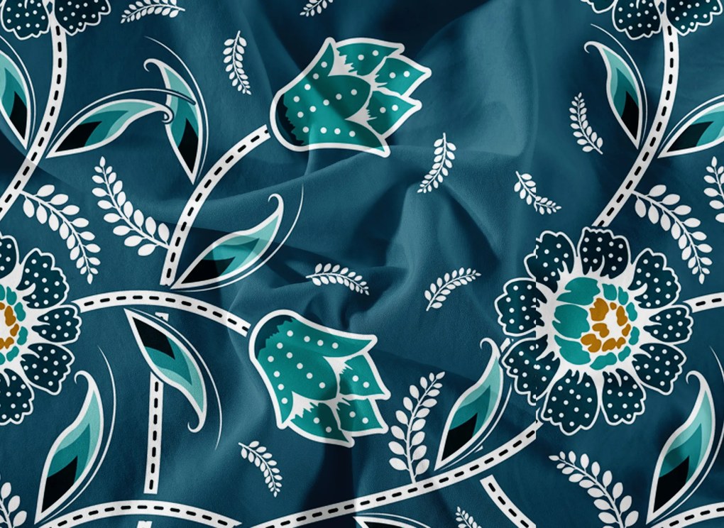 PrzytulneMieszkanie.pl PrzytulneMieszkanie.pl Pościel z mikrofibry SITTO ciemnozielona Rozmiar pościeli: 2 szt 70 x 80 cm | 200 x 220 cm