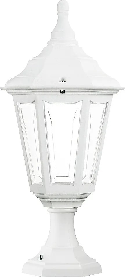Lampa zewn?trzna CLIC-CLAC 6 w stylu klasycznym - Wysoko?? 44 cm - E27 42W - poliamid - ip44 - bia?y