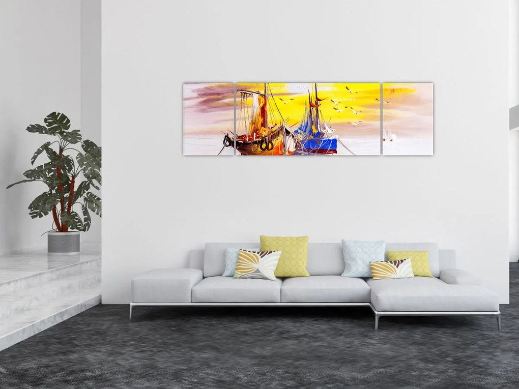 Obraz - Obraz statku (170x50 cm)