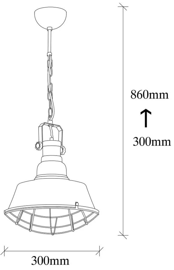 Czarna lampa wisząca z metalowym kloszem ø 30 cm Itak – Opviq lights