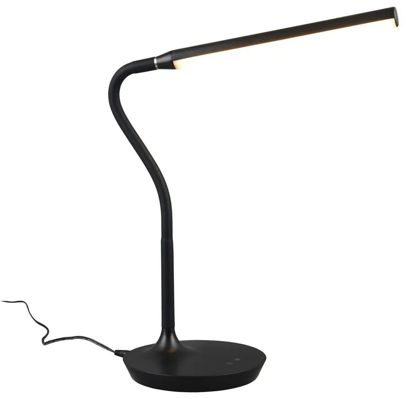 Czarna lampa stołowa LED (wys. 38 cm) Toro – Trio