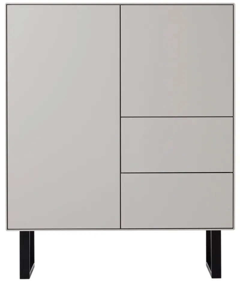Jasnoszara wysoka komoda 91x111 cm Edge by Hammel – Hammel Furniture