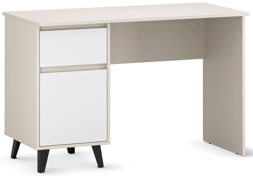 Biurko w stylu skandynawskim kaszmir + biały K7-P63