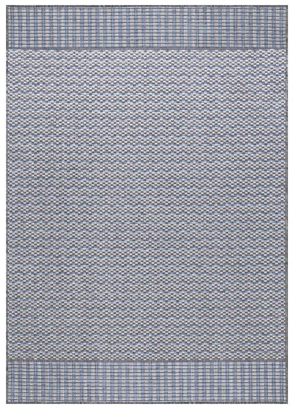 Dywan zewnętrzny Sunny wzór szaro - niebieski 280 cm x 370 cm