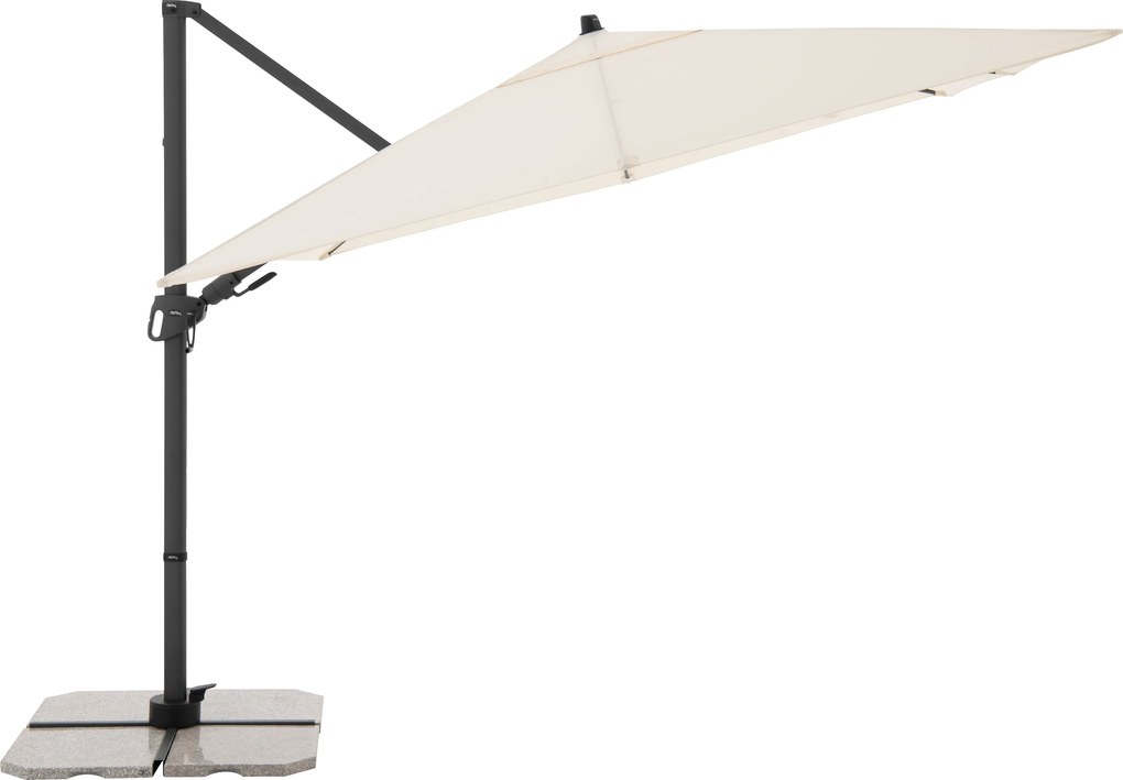 DERBY DX 280 x 280 cm – parasol ogrodowy z boczną nogą - Towar z drobną wadą (S332)