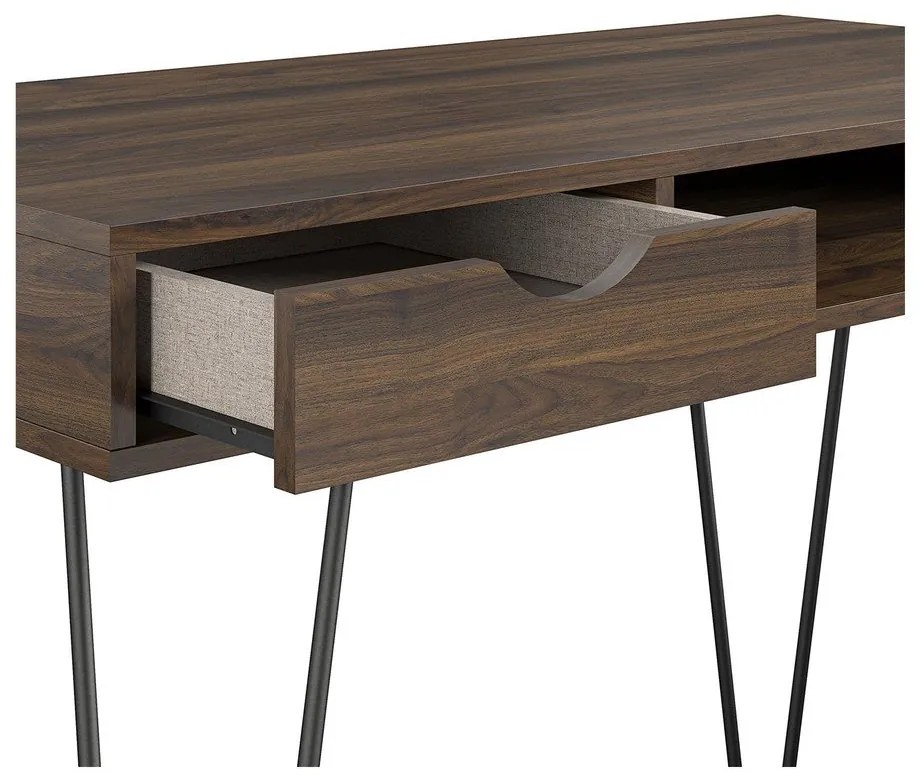 Biurko w dekorze orzecha 49x104 cm Concord – Novogratz