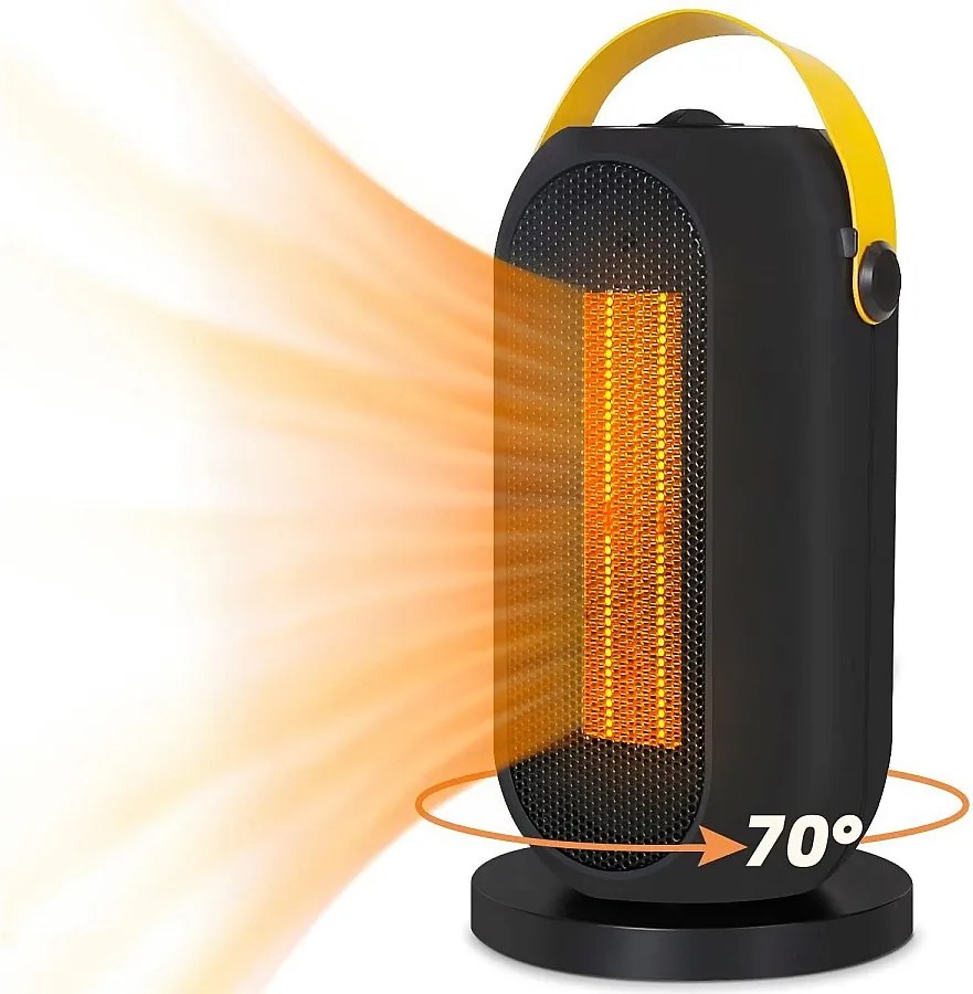 NETTLIFE Termowentylator z zabezpieczeniem przed przegrzaniem 1200 W, przenośny