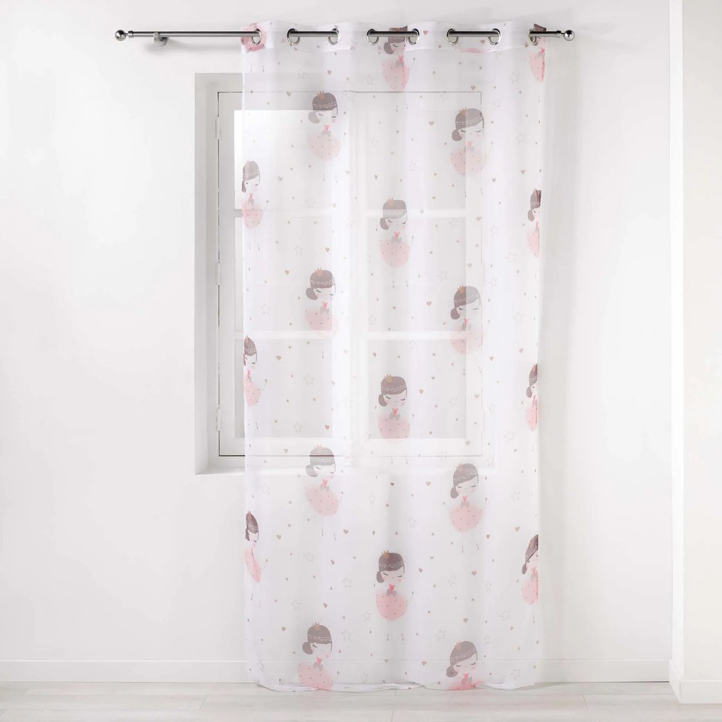 Firanka do pokoju dziecka PETITE PRINCESSE, na przelotkach, 140 x 240 cm