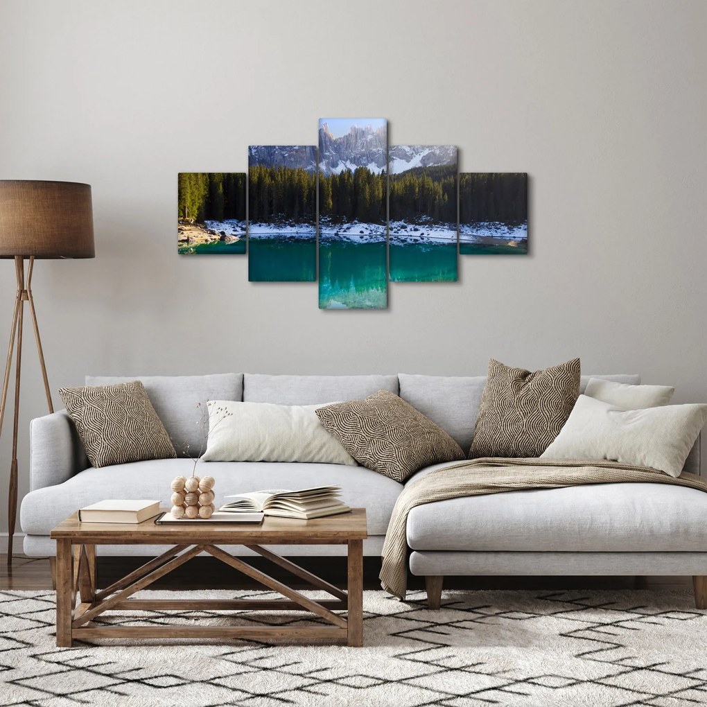 Obraz - Jezioro Karersee (125x70 cm)