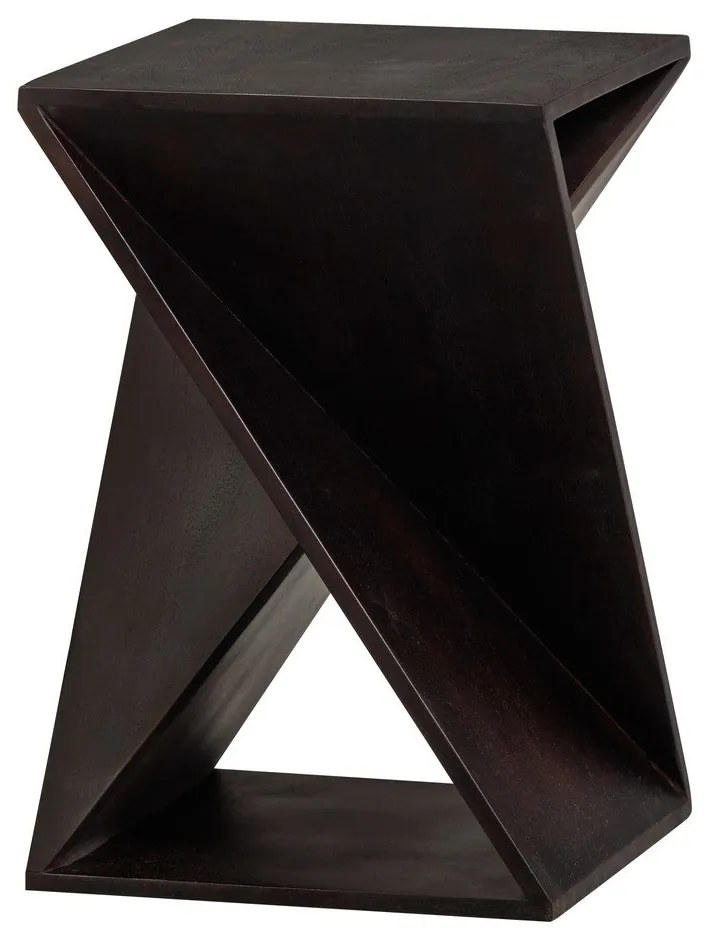 Stolik z litego drewna akacjowego 41x41 cm Ikem – WOOOD