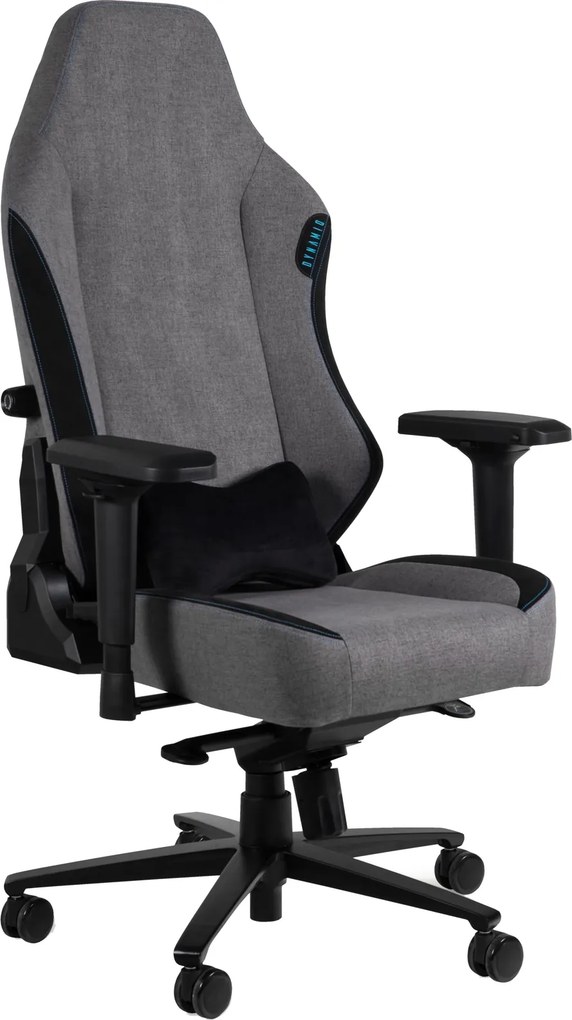 Fotel gamingowy z tkaniny Dynamiq V19 z regulacją podłokietników