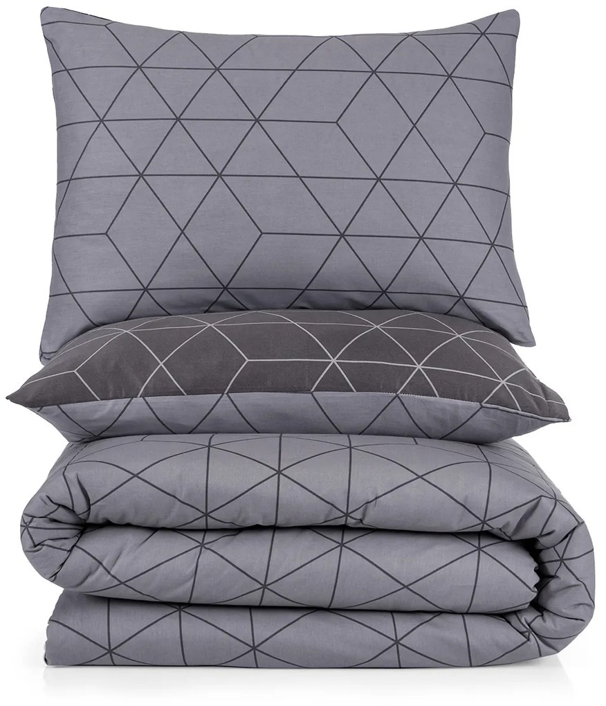 4Home Pościel bawełniana Lines, 160 x 200 cm, 70 x 80 cm