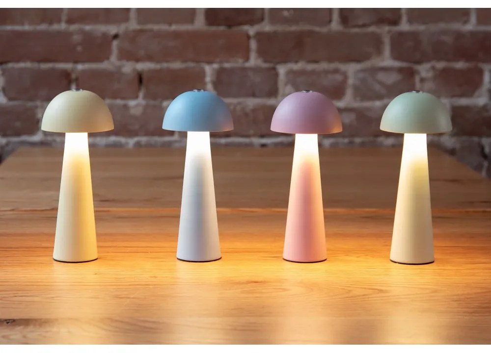 Jasnoniebieska lampa stołowa LED (wysokość 16,5 cm) Mini LED Dome – Leitmotiv