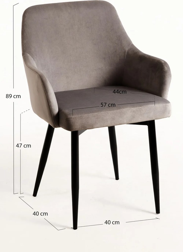 Pack 4 Sillas Puan Terciopelo