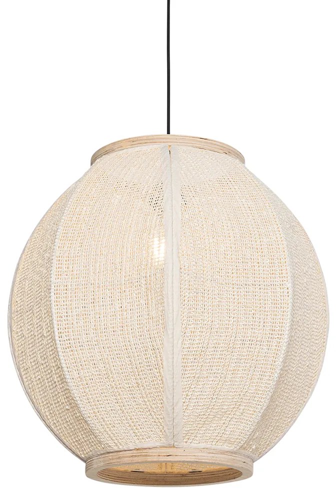Orientalna lampa wisząca naturalna 46 cm - Rob