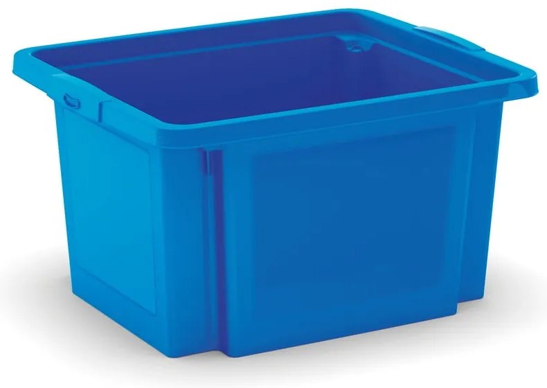 Niebieski plastikowy pojemnik 42x35x23 cm H-Box S – KIS