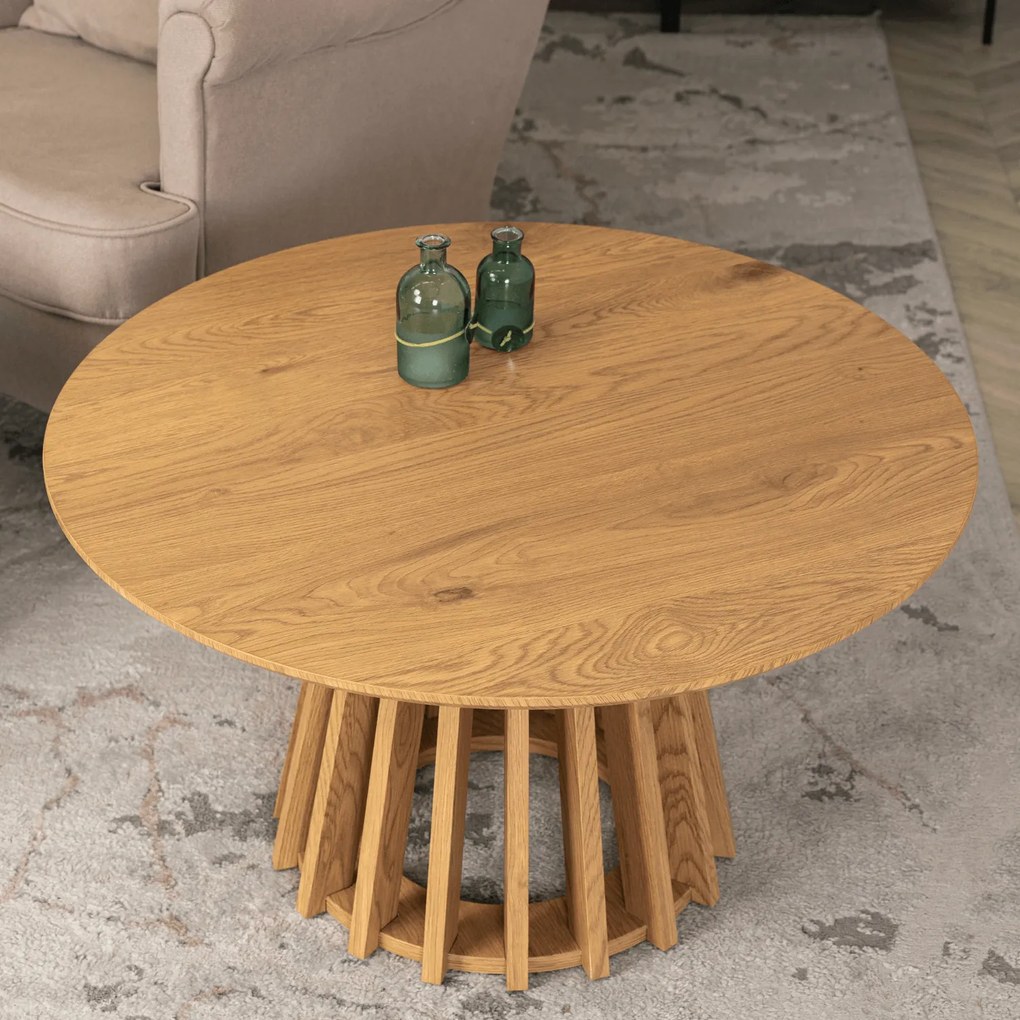 Stolik Kawowy HARPER MAX 80 cm Dąb Nowoczesny Loft