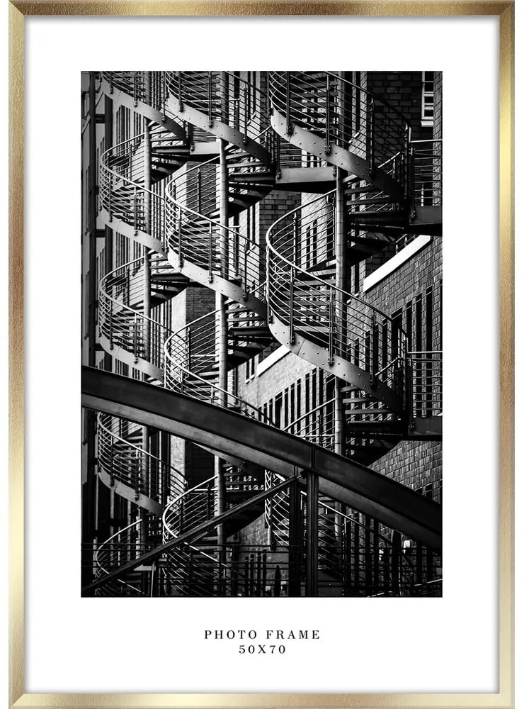 Ramka ścienna w kolorze złota Styler Floryda, 53x73 cm
