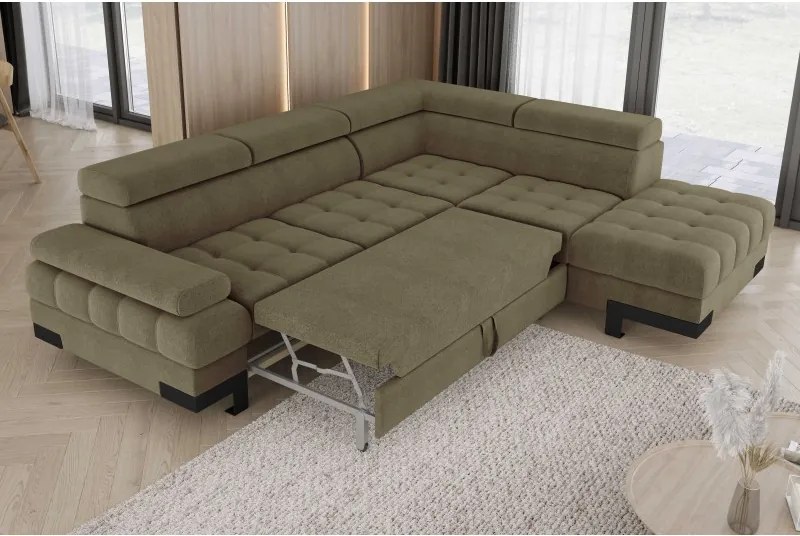 Narożnik SELVA L z funkcją spania i pojemnikiem AUSTIN 12 WERSAL