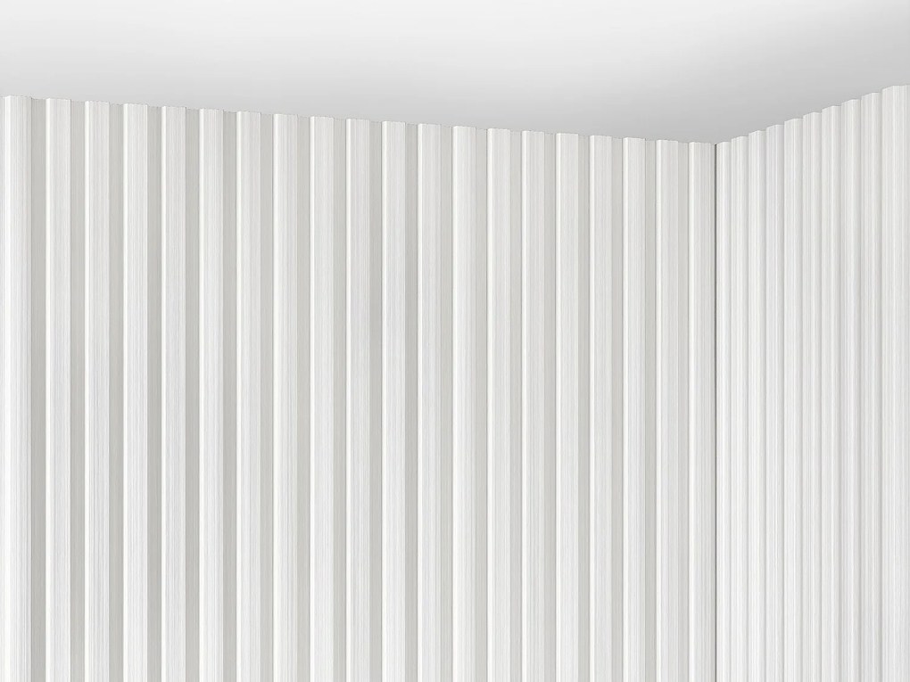 Panel ścienny 3D - Opakowanie 3,71 m² - Biały - Zestaw 8 sztuk - TATIANA