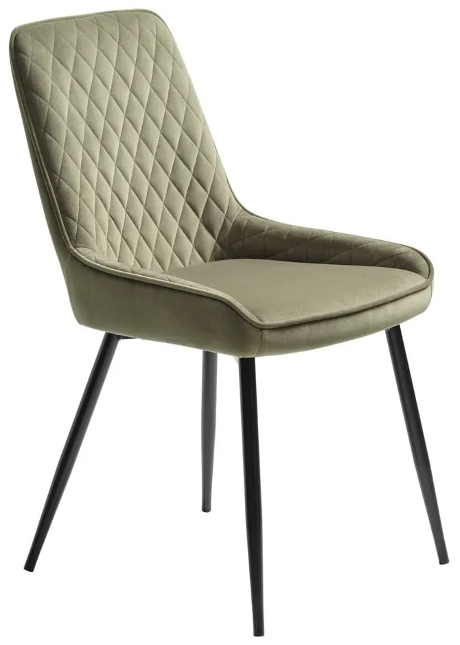 Zielone aksamitne krzesło Milton – Unique Furniture