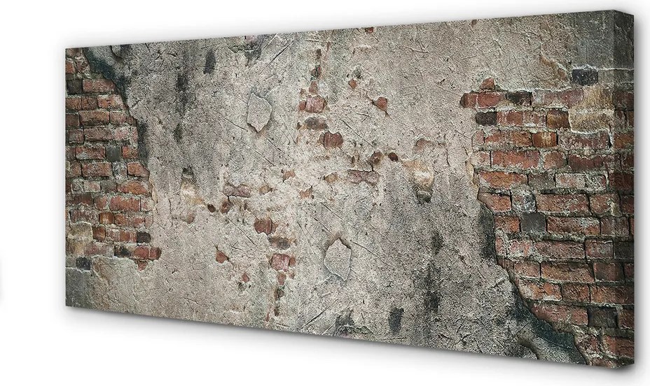 Obraz canvas na ścianę Ściana Z Cegły I Kamienia
