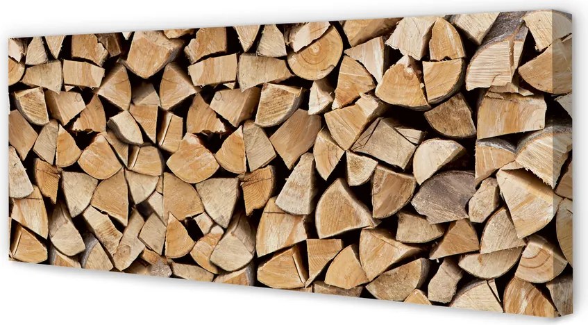 Duży obraz na płótnie Składowisko Drewna Opałowego