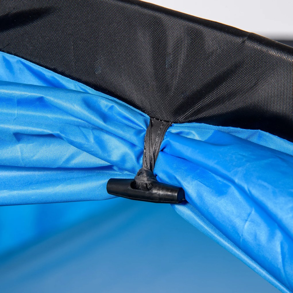 Outsunny Namiot campingowy 2-3 osoby Do rzucania Przedpokój Część sypialna Wodoodporny 426x206x154 cm Jasnoniebieski | Aosom PL