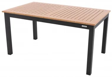 EXPERT WOOD antracyt - stół ogrodowy rozkładany aluminiowy 220/280 x 100 x 75 cm