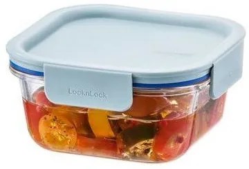 LOCKnLOCK Szklany pojemnik kwadratowy CLEAR, 500ml, miętowy, 500 ml