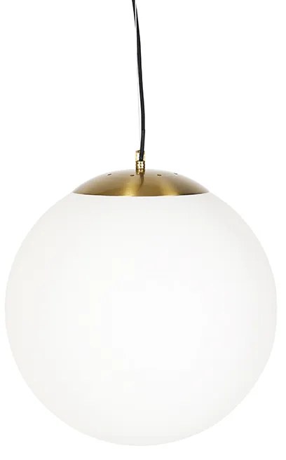 Skandynawska lampa wisząca z opalem 40 cm - Ball 40 Nowoczesny Oswietlenie wewnetrzne
