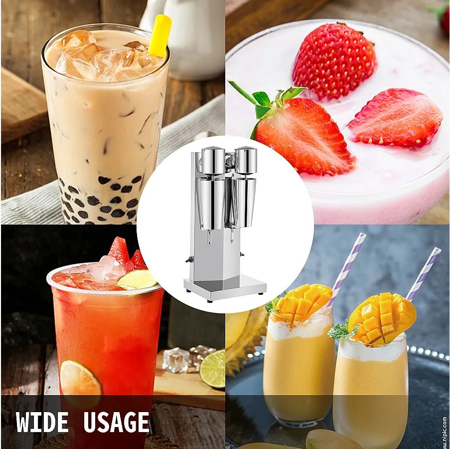 Zestaw Miksera Blatowego do Robienia Shake'ów SucceBuy, Elektryczna Maszyna do Shake'ów ze Stali Nierdzewnej