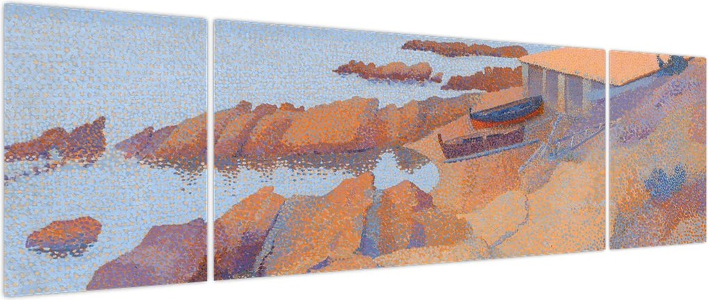Obraz - Henri Edmond Cross, Calanque des Antibois, reprodukcje (170x50 cm)