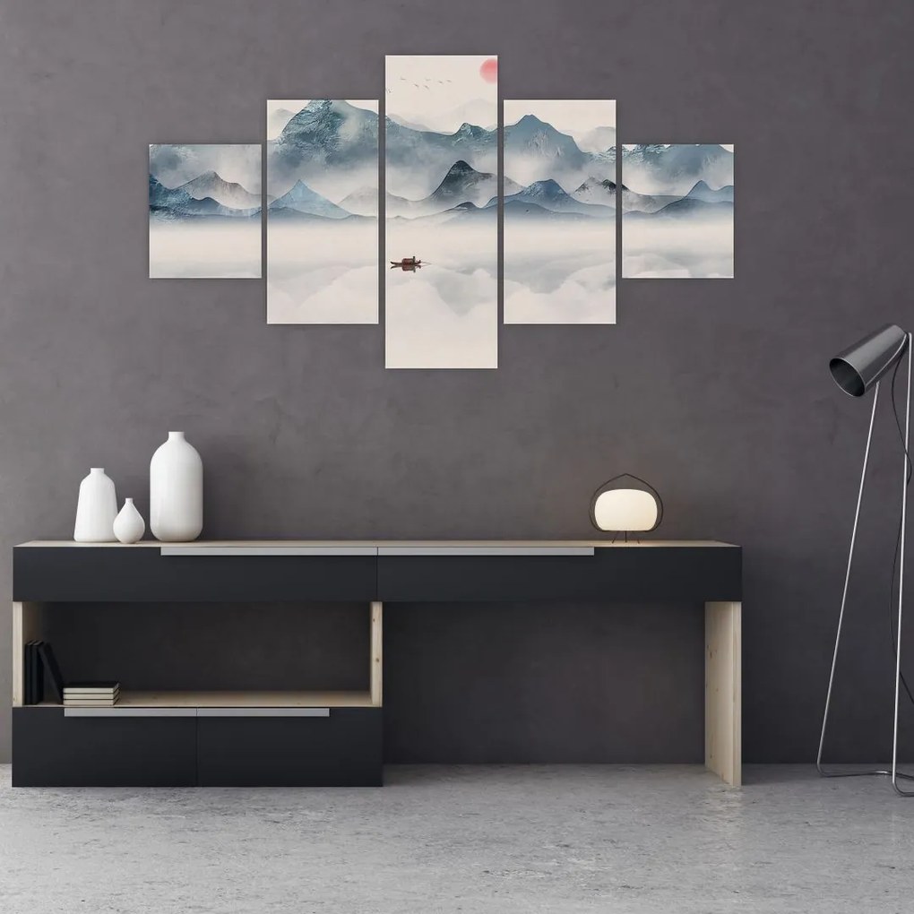 Obraz - Dolina Gór Błękitnych (125x70 cm)