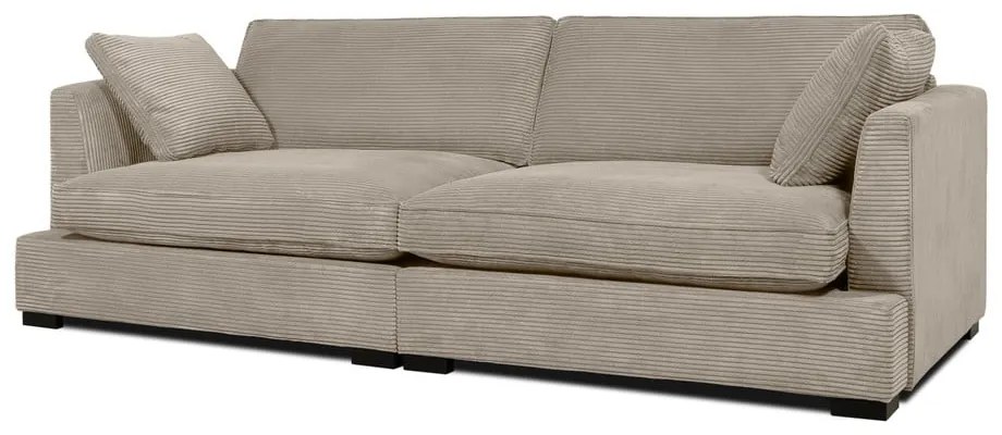 Beżowa sztruksowa sofa 236 cm Mobby – Scandic