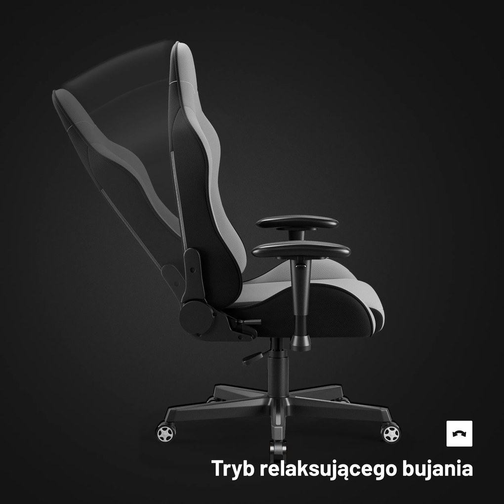 Fotel gamingowy materiałowy szary: Diablo X-Starter