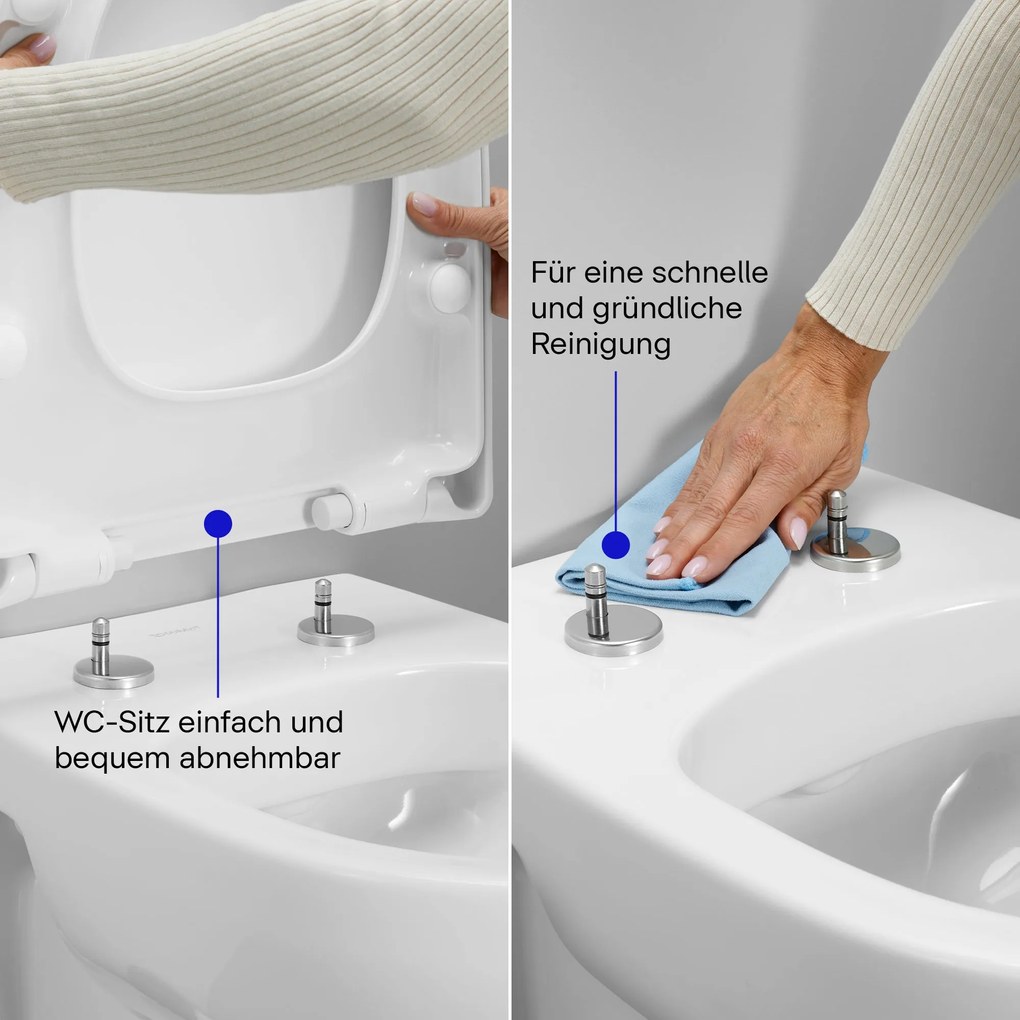 Duravit Univavo Universal WC-Sitz mit Absenkautomatik, oval