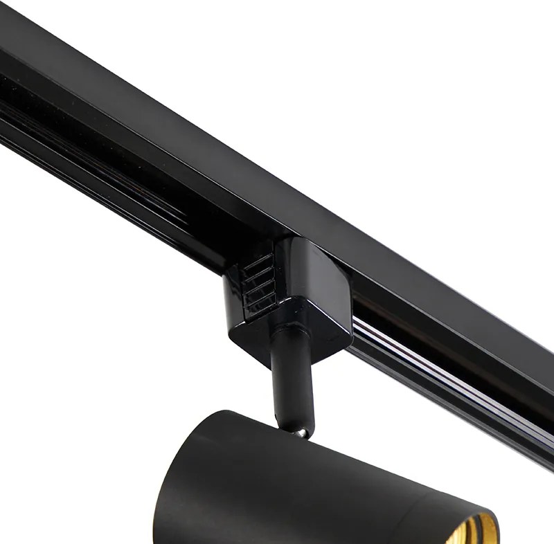 Inteligentny system szynowy czarny 1-fazowy 10-świateł w tym Wifi GU10 - Jeana