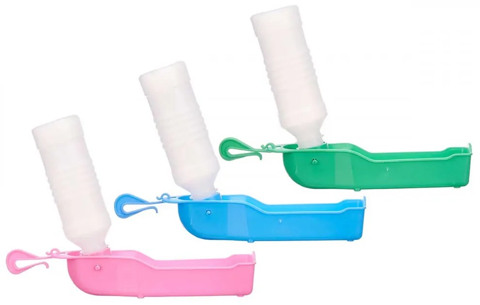 Butelka podróżna z miską dla psów 250 ml ANIMAL, zielona