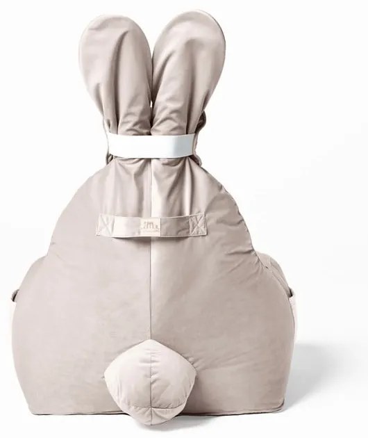 Beżowy dziecięcy worek do siedzenia Funny Bunny – The Brooklyn Kids