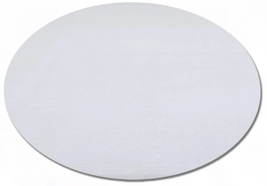 Dywan pluszowy Catwalk biały 80 cm x 80 cm koło