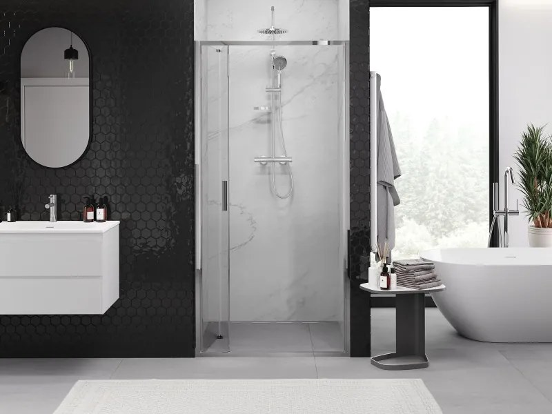 Mexen Exo drzwi prysznicowe składane 60 cm, transparent, chrom - 816-060-000-01-00