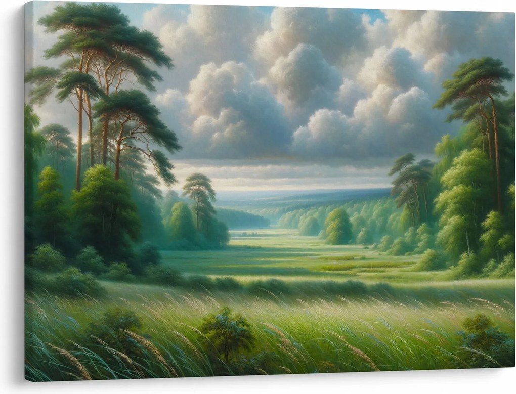 Obraz - Zielony krajobraz (70x50 cm)