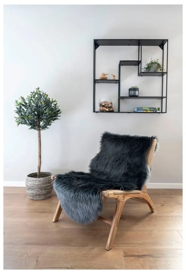 Antracytowy syntetyczny chodnik 60x180 cm – House Nordic