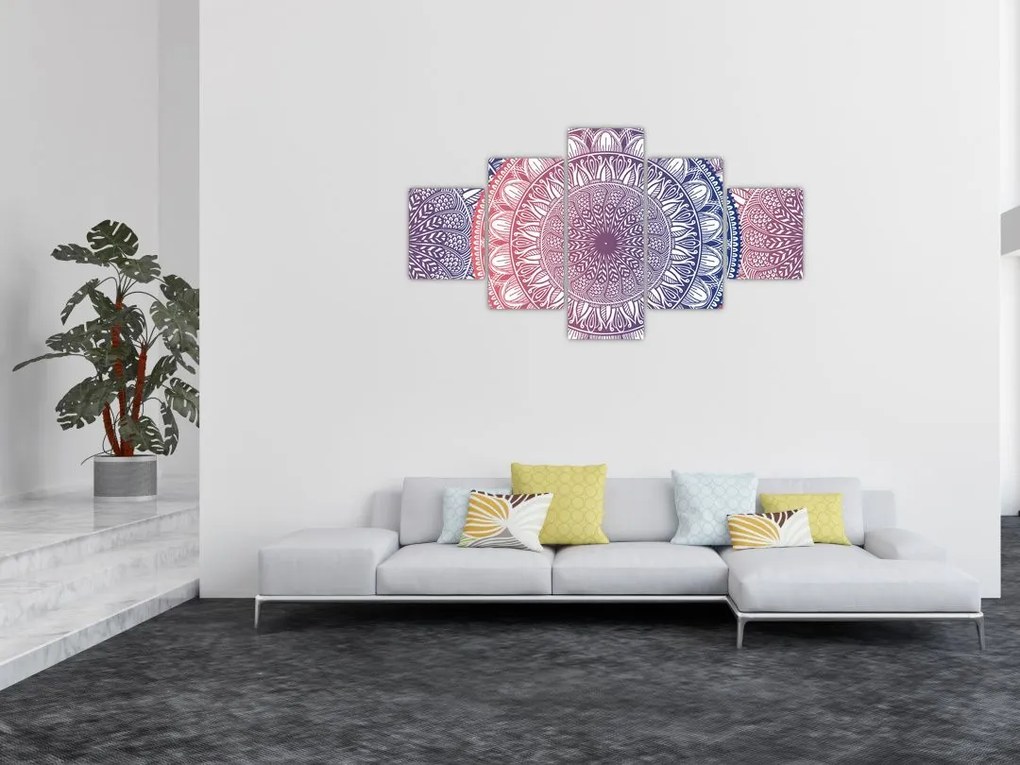 Obraz z mandali (125x70 cm)